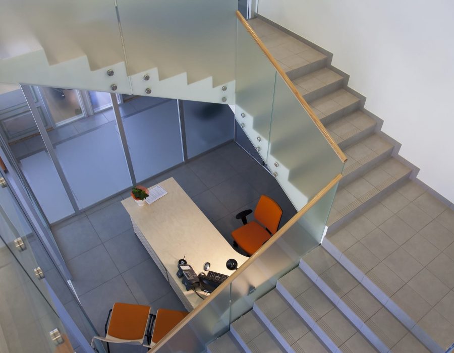 Stairwell in and Office